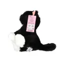 TOPModel - Peluche chat Mochi noir et blanc 16 cm