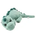 Dino World - Peluche dino allongé vert d’eau