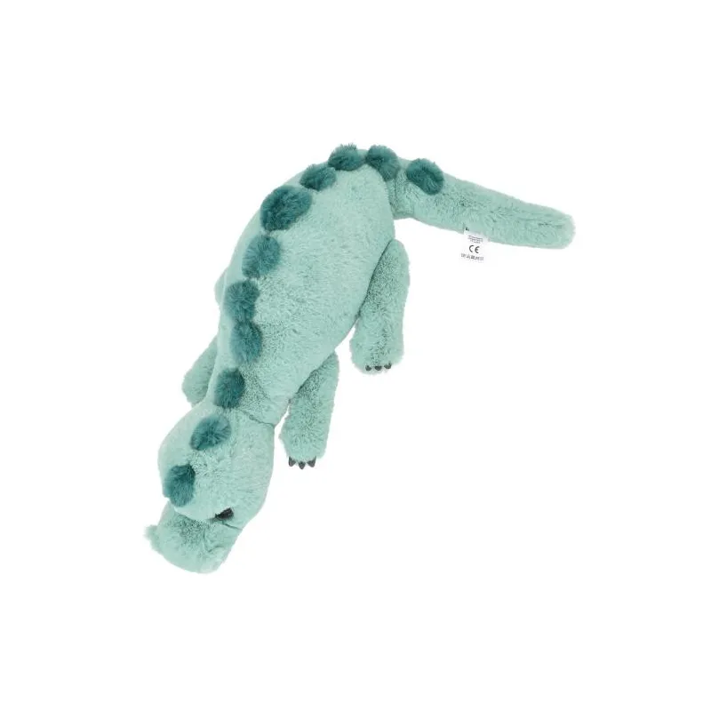 Dino World - Peluche dino allongé vert d’eau