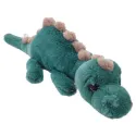Dino World - Peluche dino allongé vert pétrole