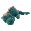 Dino World - Peluche dino allongé vert pétrole