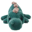 Dino World - Peluche dino allongé vert pétrole