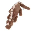 Dino World - Peluche dino allongé brun
