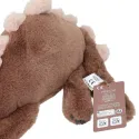 Dino World - Peluche dino allongé brun