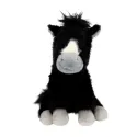Miss Melody - Cheval en peluche noir 20 cm