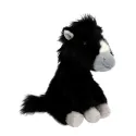 Miss Melody - Cheval en peluche noir 20 cm