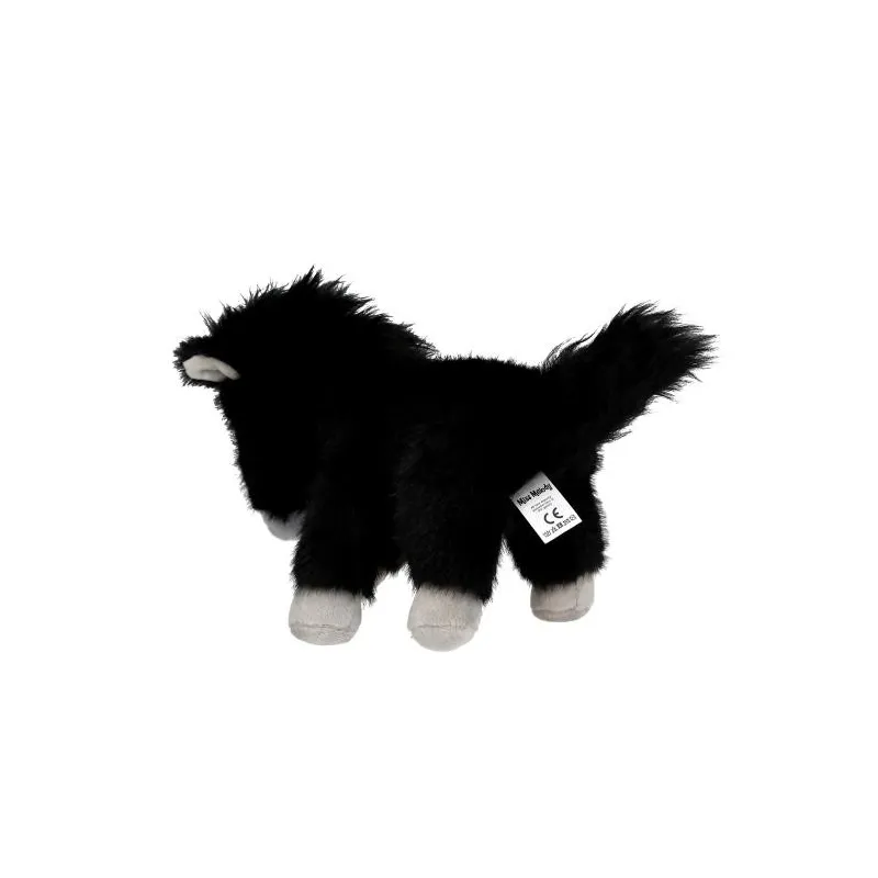 Miss Melody - Cheval en peluche noir 20 cm
