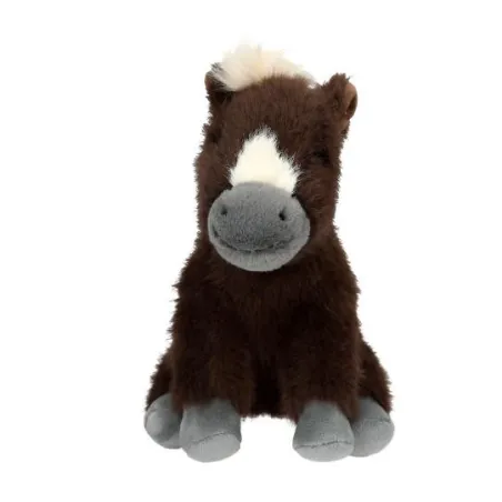 Miss Melody - Cheval en peluche marron 20 cm