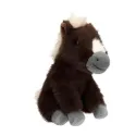 Miss Melody - Cheval en peluche marron 20 cm