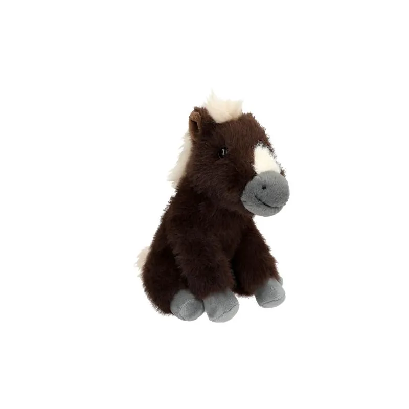Miss Melody - Cheval en peluche marron 20 cm