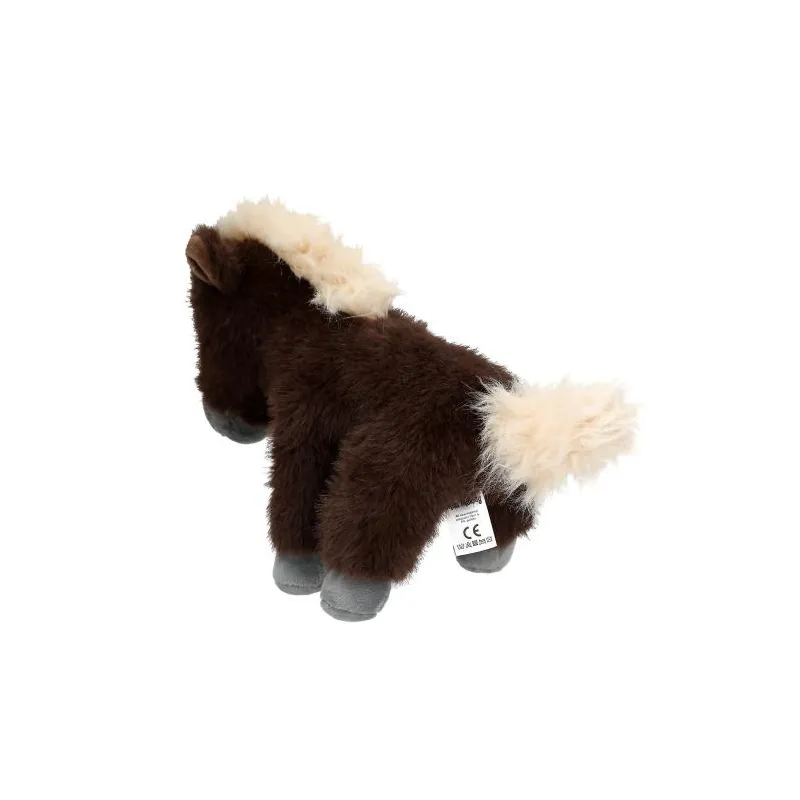 Miss Melody - Cheval en peluche marron 20 cm