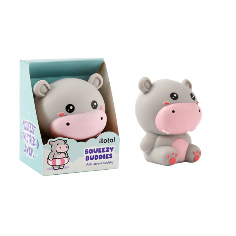 i-Total - Squeezy Buddies anti-stress hippopotame