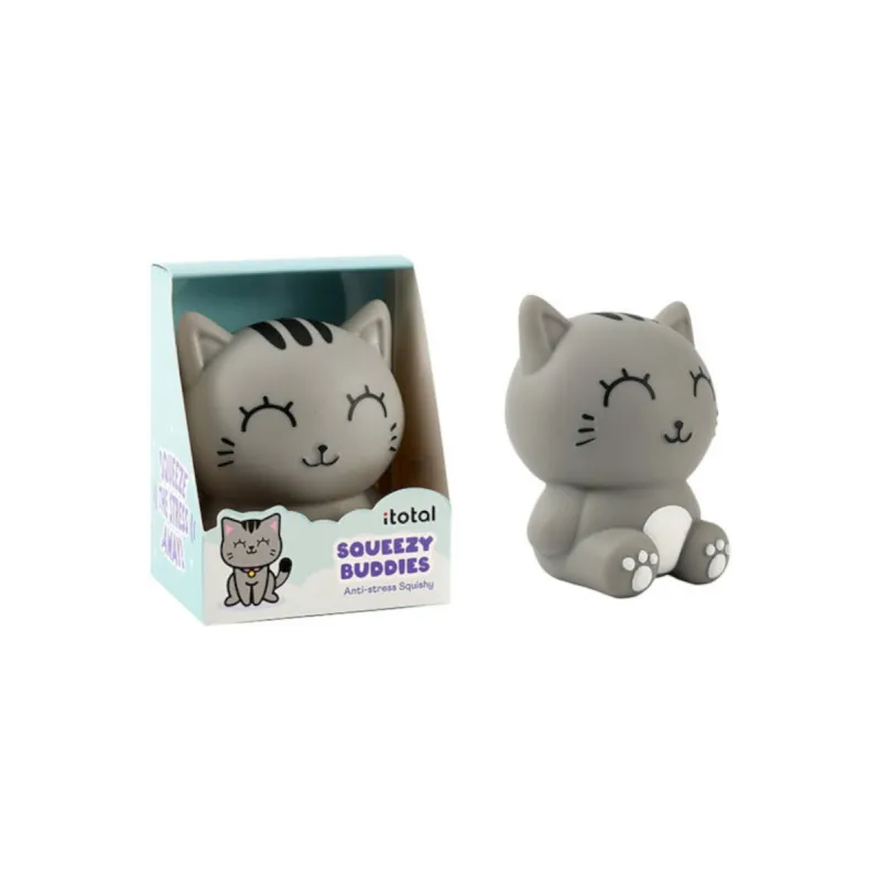 i-Total - Squeezy Buddies anti-stress chat gris