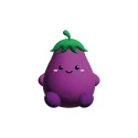 i-Total - Squeezy Buddies anti-stress Ellie Eggplant, aubergine