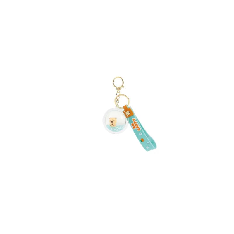 i-Total - Porte-clés sphère liquide licorne turquoise