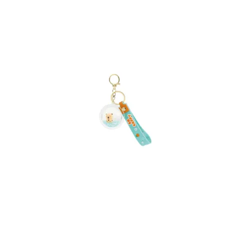 i-Total - Porte-clés sphère liquide licorne turquoise