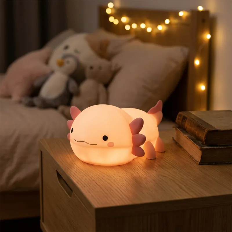 Axodou the axolotl night light