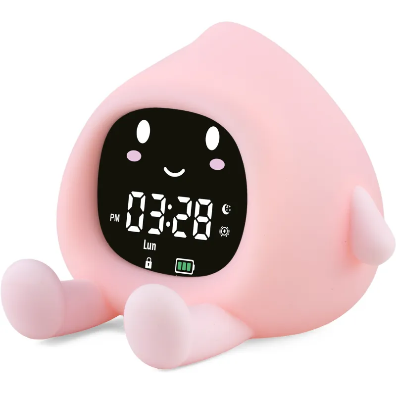 Réveillou night light and alarm clock - Peach