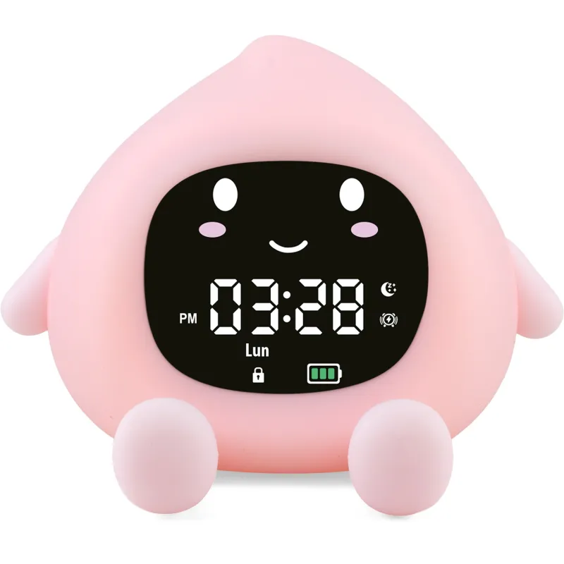Réveillou night light and alarm clock - Peach