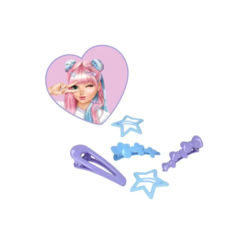TOPModel - KPOP star hair clips - Pink