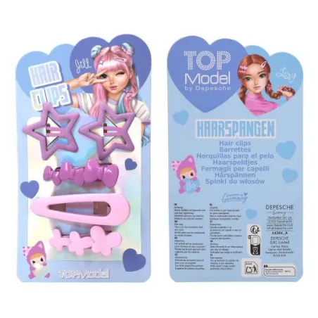 TOPModel - KPOP star hair clips - Blue