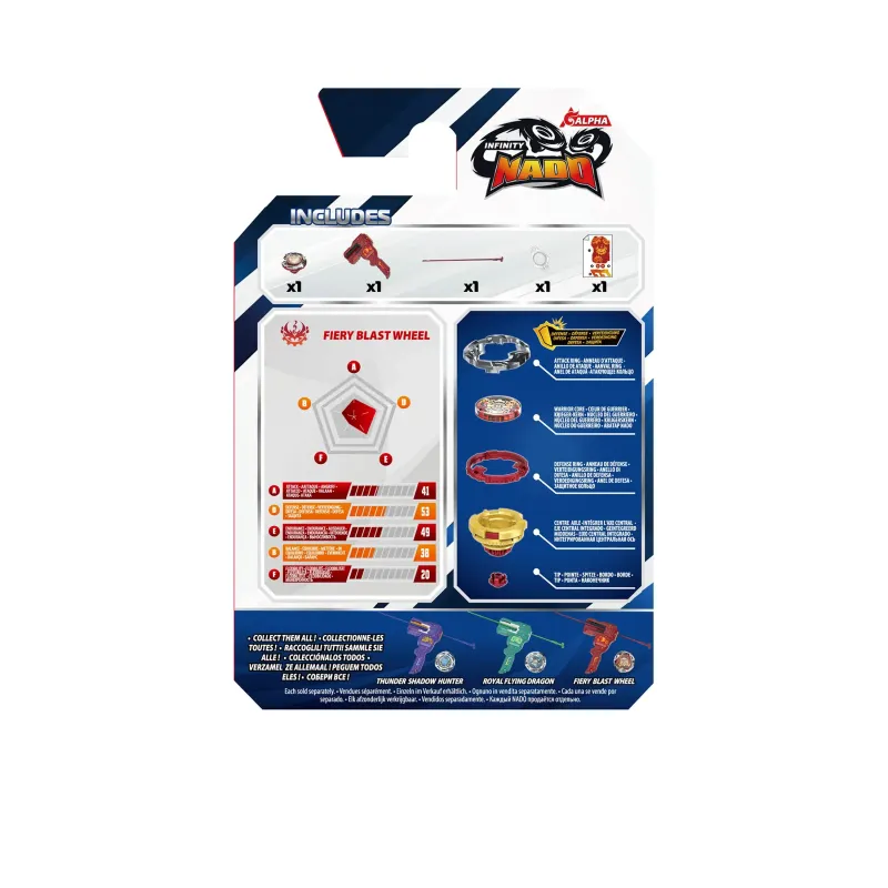 Infinity Nado 7 Classic Series lanceur + toupie Fiery Blast Wheel | Le Nuage de Charlotte
