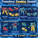 Quantum Heroes Dinoster robot géant 6 en 1 Stego Blast Wing | Le Nuage de Charlotte