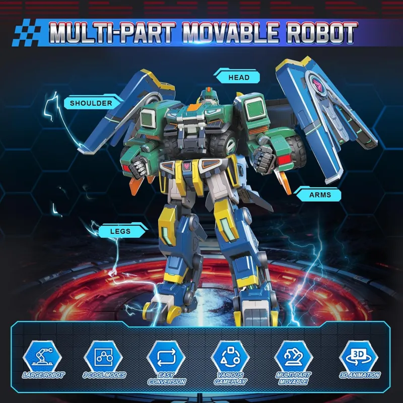 Quantum Heroes Dinoster robot géant 6 en 1 Stego Blast Wing | Le Nuage de Charlotte