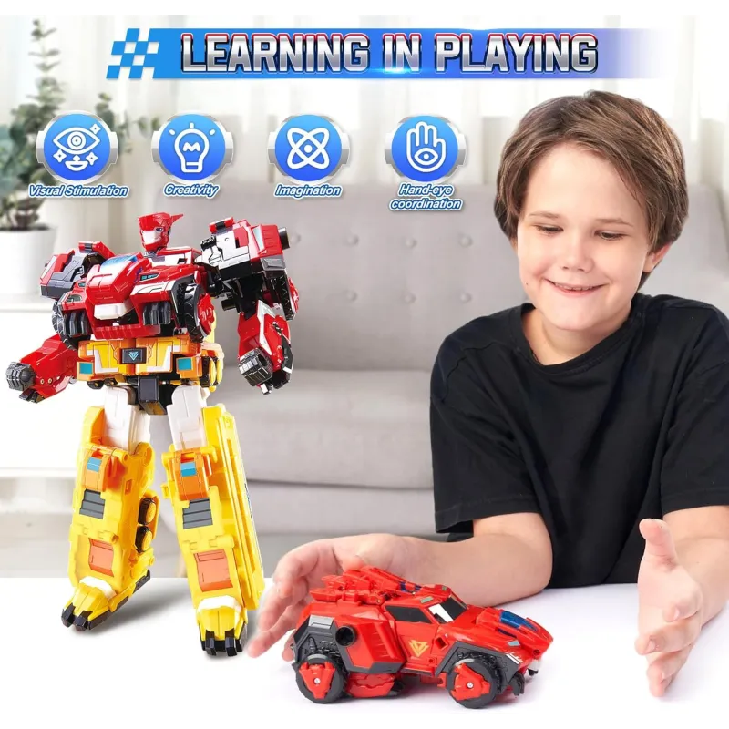 Quantum Heroes Dinoster giant 6-in-1 robot Raptor Tron | Le Nuage de Charlotte