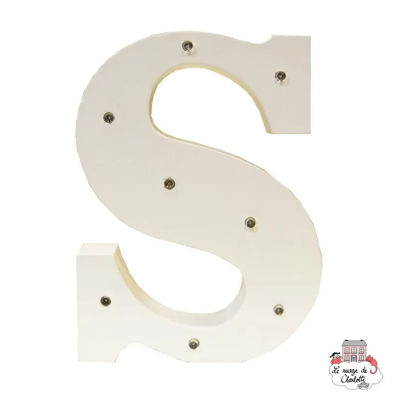 Alphabet LED Light Decoration Letter S - S&B-LUMI024 - Sass & Belle - Lights and night lights - Le Nuage de Charlotte