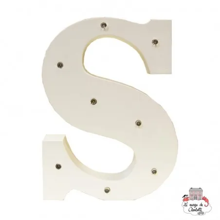 Alphabet LED Light Decoration Letter S - S&B-LUMI024 - Sass & Belle - Lights and night lights - Le Nuage de Charlotte