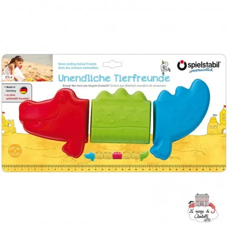 3-Piece Never-ending Animal Friends - Crocodile fashion - SPI-7442 - Spielstabil - Sand and Playdough - Le Nuage de Charlotte
