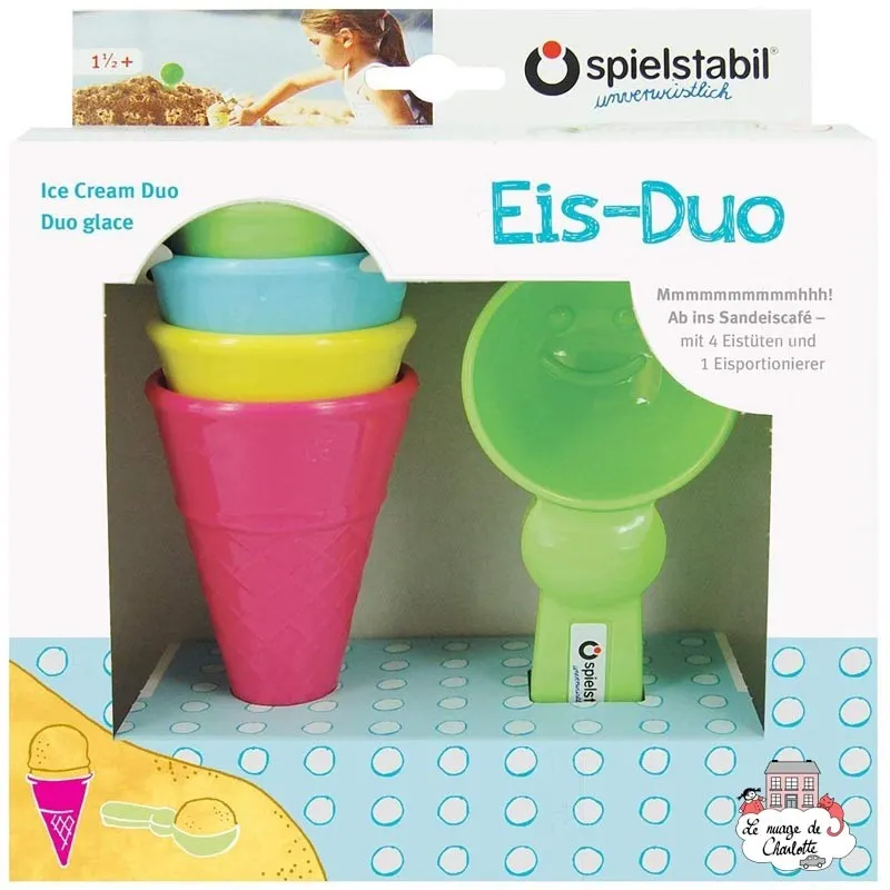 5-Piece Ice Cream Duo fashion - SPI-7416 - Spielstabil - Sand and Playdough - Le Nuage de Charlotte