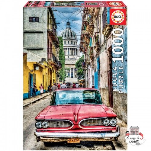 Voiture de La Havane - EDU-16754 - Educa Borras - Puzzles pour les plus grands - Le Nuage de Charlotte