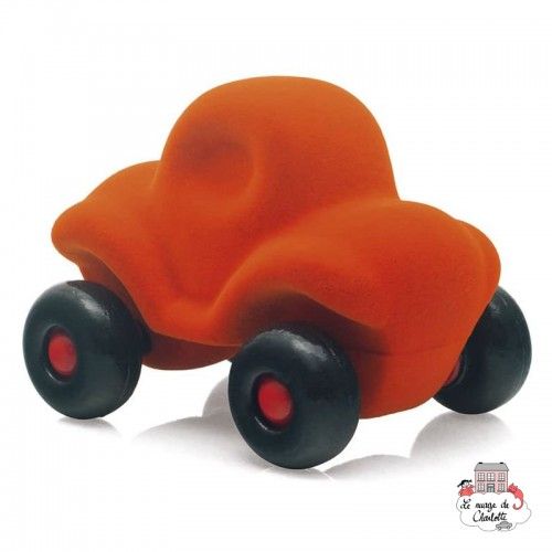 Rubbabu Funny Car Orange - RUB-24134 - Rubbabu toys - Push along - Le Nuage de Charlotte