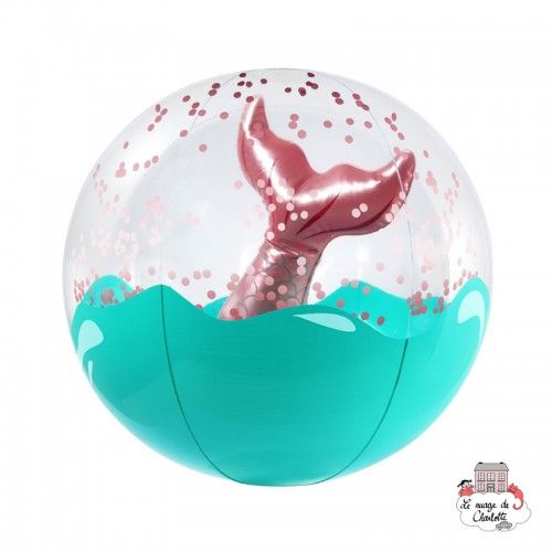 Ballon de Plage Gonflable 3D - Sirène - SUL-S0PBAMME - SunnyLIFE - Jeux d'éxtérieur - Le Nuage de Charlotte