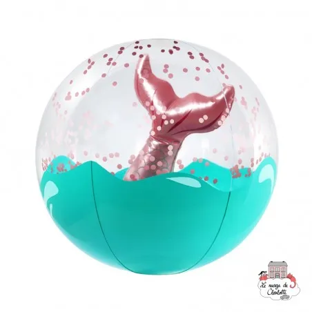Inflatable Beach Ball - 3D Mermaid - SUL-S0PBAMME - SunnyLIFE - Outdoor Play - Le Nuage de Charlotte