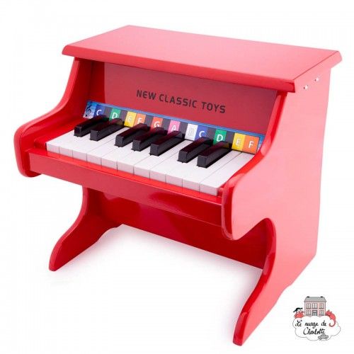 Piano rouge - 18 touches - NCT-10155 - New Classic Toys - Instruments à cordes - Le Nuage de Charlotte