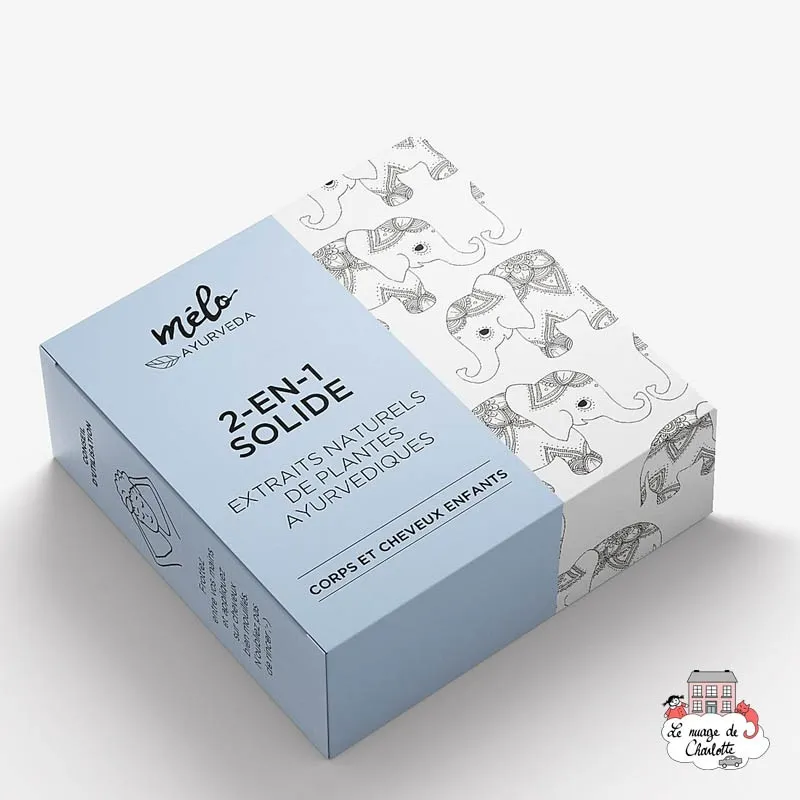 2-in-1 body and hair for children - MAY-MA-1997 - Mélo Ayurveda - Zero waste cosmetics - Le Nuage de Charlotte