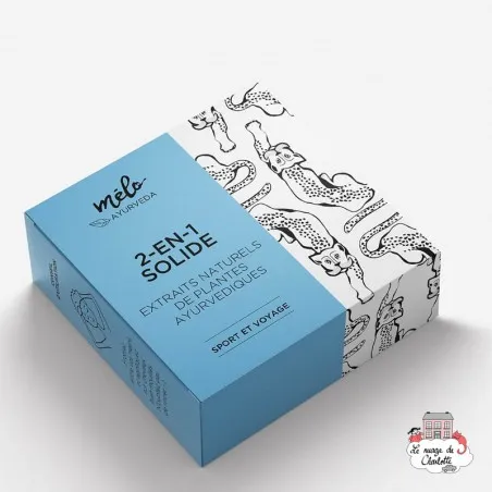2-in-1, as a Travel Solid Shampoo and Travel Soap - MAY-MA-1996 - Mélo Ayurveda - Zero waste cosmetics - Le Nuage de Charlotte