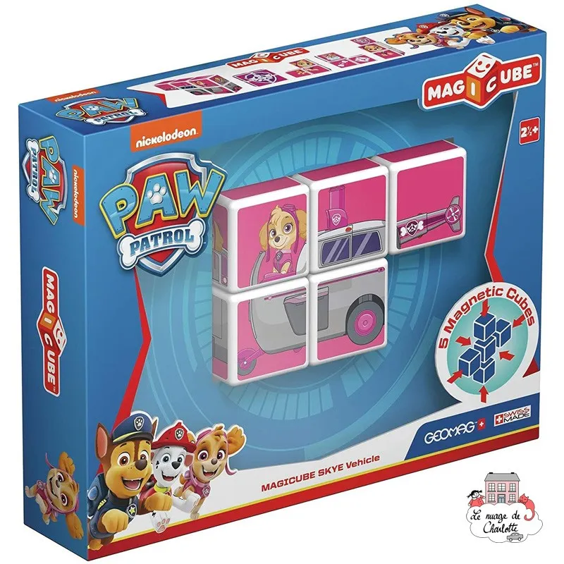 Geomag MagiCube Paw Patrol Skye Helicopter - GEO-081 - Geomag - Magnetic elements - Le Nuage de Charlotte