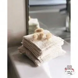 Set of 7 washable bamboo makeup remover squares - APO-ACC_CARREDEMA7 - APO - Zero waste cosmetics - Le Nuage de Charlotte