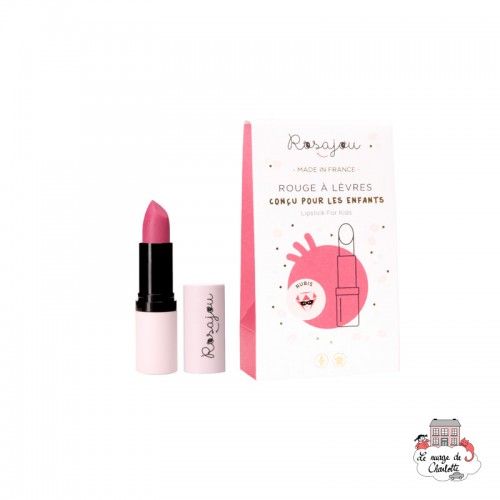 Baume à lèvres rose "RUBIS" - ROS-RRAL01 - Rosajou - Maquillage et cosmétique fantaisie pour enfants - Le Nuage de Charlotte