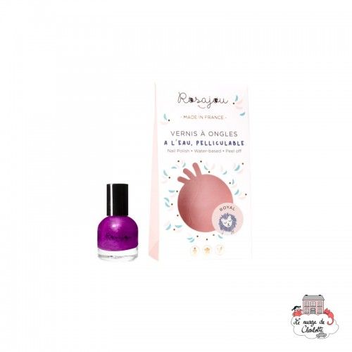 Vernis à ongles violet ROYAL - ROS-RVAO14 - Rosajou - Maquillage et cosmétique fantaisie pour enfants - Le Nuage de Charlotte