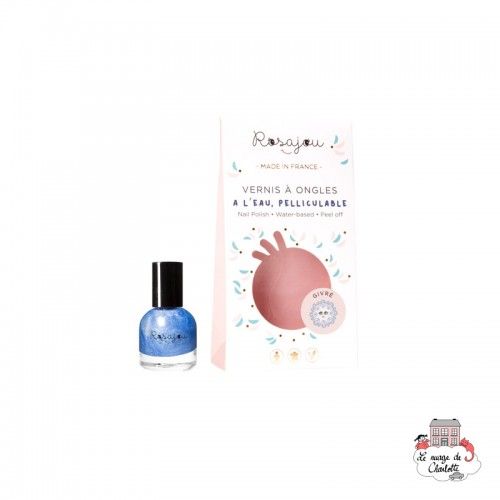 Vernis à ongles bleu nacré GIVRE - ROS-RVAO15 - Rosajou - Maquillage et cosmétique fantaisie pour enfants - Le Nuage de Charl...