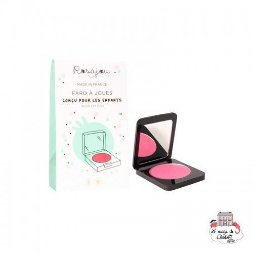 Fard à joues poudre dans son boitier miroir - ROS-RPC02 - Rosajou - Maquillage et cosmétique fantaisie pour enfants - Le Nuag...