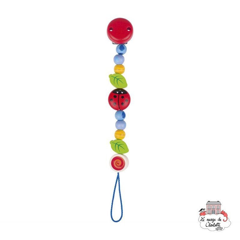 Soother chain Ladybird I - HEI-736270 - Heimess - Soother Chain - Le Nuage de Charlotte