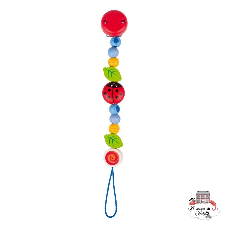 Soother chain Ladybird I - HEI-736270 - Heimess - Soother Chain - Le Nuage de Charlotte