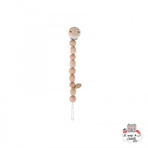 Soother chain natural wooden beads - HEI-730080 - Heimess - Soother Chain - Le Nuage de Charlotte