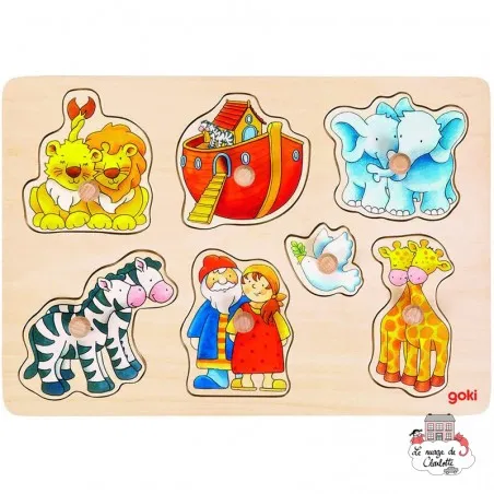 Lift-out Puzzle - Noah's ark - GOK-57533 - Goki - Wooden Puzzles - Le Nuage de Charlotte